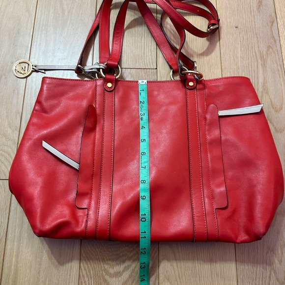 A. Bellucci Red Leather Shoulder Bag - Picture 10 of 14